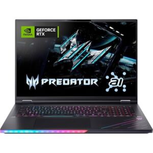 Acer Predator Helios 18 AI, Notebook Gamer, Intel Core Ultra 9 275HX, RTX 5090 24GB, 64GB RAM, SSD 2TB, Tela 18" WQUXGA 240Hz, Abyssal Black