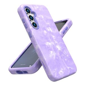 ACKETBOX Capa para Samsung Galaxy S23 FE, à prova de choque, à prova de queda, proteção sem fio, proteção híbrida, projetada para antiqueda, antiarranhões, mármore roxo