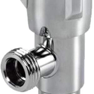 Adaptador T de 3 vias - T de encaixe de mangueira giratória para água quente e fria - Adaptador Tee para controlar o volume de á para vasos sanitários, chuveiros, banheiras, pias de Shakven