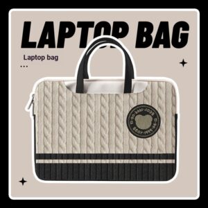 Adequado para [12 a 17 polegadas] Bolsa para computador treliça Bolsa para laptop portátil leve de luxo de 15.6 polegada