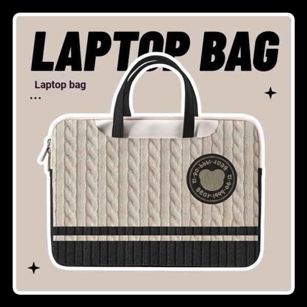 Adequado para [12 a 17 polegadas] Bolsa para computador treliça Bolsa para laptop portátil leve de luxo de 15.6 polegada