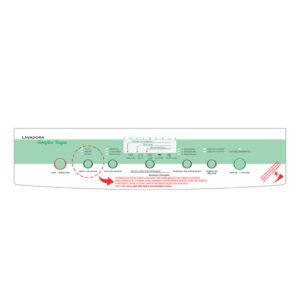 ADESIVO PAINEL DECORATIVO COMPATÍVEL PARA MÁQUINA LAVADORAS ROUPAS BRASTEMP SIMPLES TOQUE 5KG BWF22A