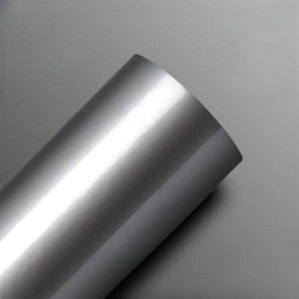 Adesivo Película Vinil Prata Tipo Inox 70cm + Espátula Impermeável Envelopar Decorar Fogão Geladeira Móveis(10m x 70cm)