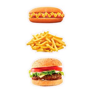 Adesivos Food Truck Hot Dog Fries Burger Concession Restaurant Die Cut Vinyl Sticker & Sign 45,7 cm no lado mais longo
