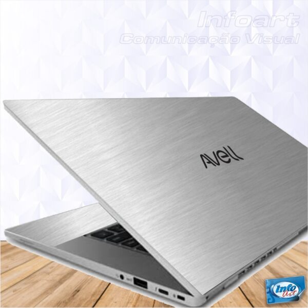 Adesivo Skin Notebook Avell A70 Ion RTX 4060 16" - Tampa + Interno + Logo Avell