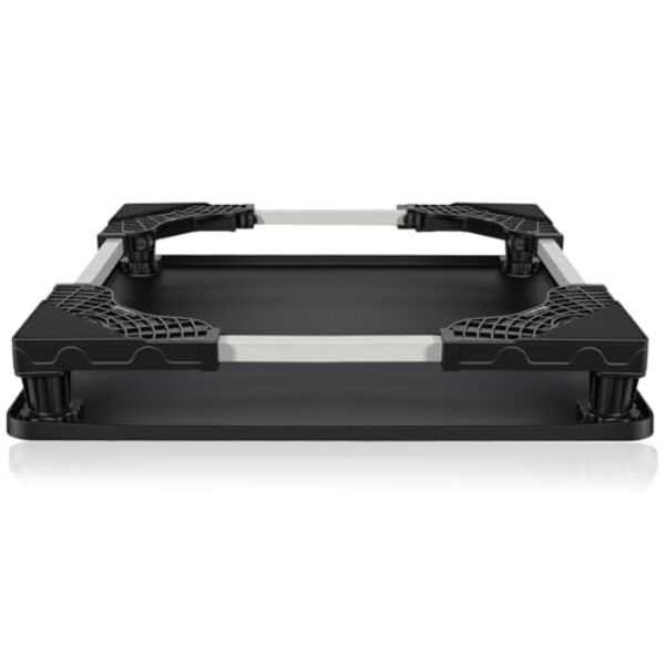 AILAHLOE Suporte universal ajustável para mini geladeira com bandeja coletora de silicone, 10 metros fortes, tapete de 59,9 cm x 59,9 cm para geladeiras pequenas, lavadora, secadora, ar condicionado