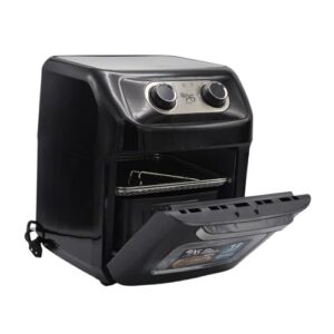 Airfryer 12L Sem Óleo Florença 110V – Fritadeira Elétrica Preta Antiaderente com Timer e Controle de Temperatura