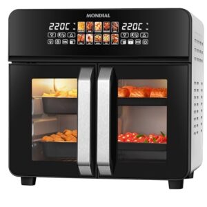 Air Fryer Forno 25L French Door, Mondial, Preto/Inox, 2200W, 220V - AFDO-25L-FD
