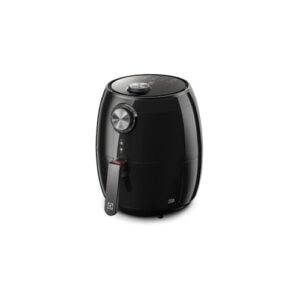 Air Fryer Fritadeira Elétrica 3,8L, Preta, Controle de Temperatura 90-200°C, Timer 30 Min, Circulação de Ar Quente, 220V