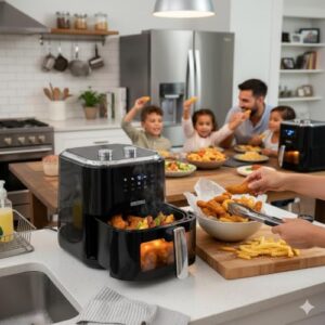 Air Fryer Fritadeira Elétrica Sem Óleo 5 Litros Grande Cozinha Saudável 220V