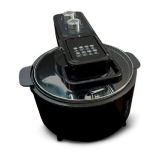 Airfryer Fritadeira Elétrica Sem Óleo Power Inox Digital 8l 110v 220v(AIRFRYER YQ 900 8L 110V)