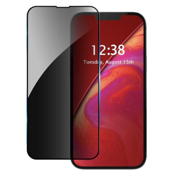 AKABEILA [1 pacote de protetor de tela de privacidade compatível com Xiaomi Redmi 15C 5G/4G 171,6 * 79,5 * 8 mm vidro de privacidade cobertura total anti espião película protetora de vidro temperado