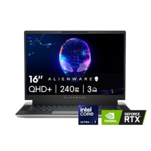Alienware Laptop para jogos X16 R2 - tela QHD+ 240Hz 3ms de 40.6 cm, Intel Core Ultra 7-155H, 16GB LPDDR5X RAM, SSD de 1TB, NVIDIA GeForce RTX 4070 8GB GDDR6, Windows 11 Home, serviço no local - Lunar