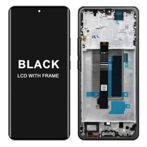 AMOLED para Xiaomi Redmi Note 13 Pro+ 23090RA98C Tela LCD sensível ao toque digital para Note 13 Pro Plus 5G (preto com moldura)