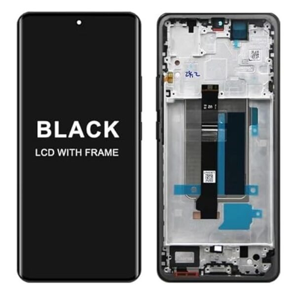 AMOLED para Xiaomi Redmi Note 13 Pro+ 23090RA98C Tela LCD sensível ao toque digital para Note 13 Pro Plus 5G (preto com moldura)