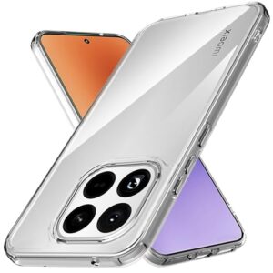 Anoowkoa Capa projetada para Xiaomi 15T: TPU e PC [antiamarelamento] capa transparente para celular. À prova de choque de grau militar. Ultrafina à prova de quedas e ultramacia. Para Xiaomi 15T
