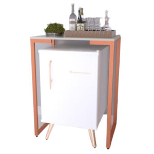 Aparador Pés De Ferro Pequeno Com Tampo Madeira Frigobar Aparador De Frigobar Pés De Ferro Pequeno Com Tampo Madeira