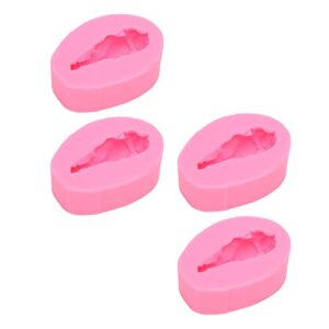 aqxreight 4 Peças de Molde de Silicone Em Formato de Baqueta, Molde de Silicone para Fondant, Bolo de Chocolate, Decoração de Cupcakes, para Natal, Ação de Graças, Bolos de Festa de