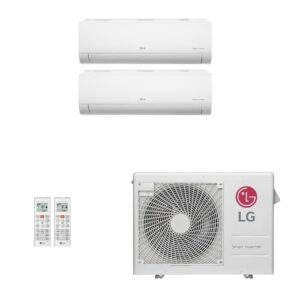 Ar-Condicionado Multi Split Inverter LG 21.000 (1x Evap HW 9.000 + 1x Evap HW 18.000) Quente/Frio 220V
