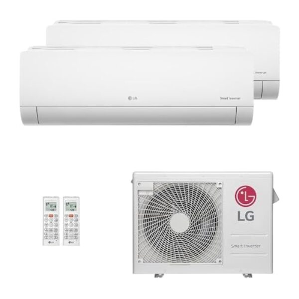 Ar-Condicionado Multi Split Inverter LG 24.000 (1x Evap HW 7.000 + 1x Evap HW 18.000) Quente/Frio 220V