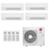 Ar-Condicionado Multi Split Inverter LG 30.000 (1x Evap HW Artcool 9.000 + 1x Evap HW Artcool 24.000) Quente/Frio 220V