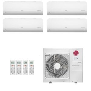Ar-Condicionado Multi Split Inverter LG 30.000 (2x Evap HW 7.000 + 2x Evap HW 12.000) Quente/Frio 220V