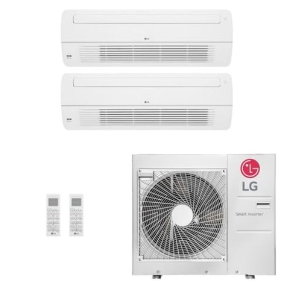 Ar-Condicionado Multi Split Inverter LG 36.000 (1x Evap HW 9.000 + 1x Evap HW 24.000) Quente/Frio 220V