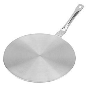 Aramox Placa Difusora de Indução de Aço Inoxidável, Três Camadas para Distribuição Uniforme de Calor, Ideal para Todas As Panelas para Estufar (SILVER)