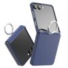araree Capa Aero Flex R Galaxy Z Flip 7 com proteção de dobradiça e anel, capa protetora fina (PC) com protetor de dobradiça (TPU) (azul-marinho, Galaxy Z Flip 7 5G)