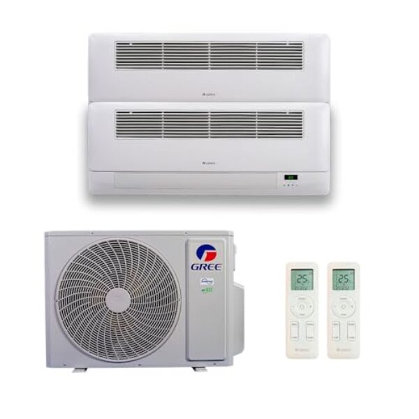 Ar Condicionado Bi Split Gree Inverter G Max 18.000 Btus (2x Cassete 9.000) Quente e Frio 220v R-32