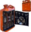 Armário De Bar De Whiskey Jerry Can - Pequeno Bar Personalizado Para Homens - Armário De Bebidas Portátil Presente Personalizável Para Amantes De Whiskey, Orange
