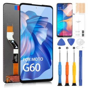 ARSSLY Substituição De Tela Lcd Para Motorola Moto G60/G60S/G40 Fusion - Conjunto Sensor Digitalizador Touchscreen G60S G40 Panb0001In Xt2133-2 Xt2133-1 Xt2135-1