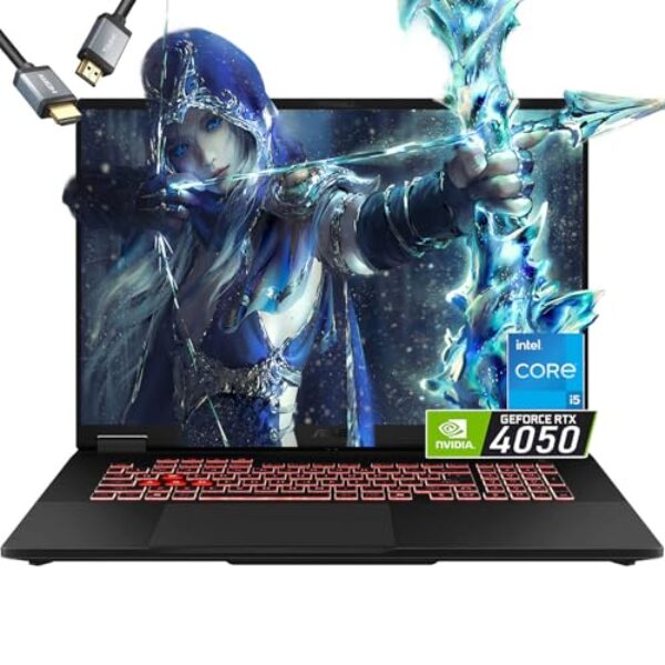 ASUS -TUF F16 Gaming-Laptop RTX 4050 - Intel Core 5 210H Beat AMD Ryzen 7 7435HS -40.6 cm FHD+ Display 144Hz- 16GB RAM -1TB PCIe SSD -RGB Backlit Keyboard -G-SYNC -Portatil Gamer PC -Windows 11 -Cabo