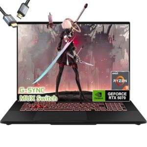 ASUS TUF A16 Laptop para jogos RTX 5070 MUX Switch - AMD Ryzen 9 270 Beat i9-12950HX -40.6 cm FHD + Display G-SYNC -64GB RAM -SSD 4TB -Teclado RGB retroiluminado -Webcam -2025 Portatil Gamer PC