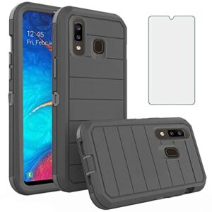 Asuwish Capa de telefone para Samsung Galaxy A20 A30 A50 com protetor de tela e capa de celular híbrida à prova de choque acessórios de proteção Gaxaly M10s A50S A30S A 30 50 50S 30S 20A S50 50A