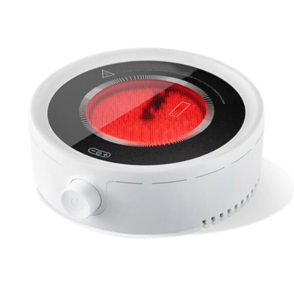 AUNMAS Fogão de Aquecimento Elétrico Cerâmico Pequeno e Leve para chá, Ebulição Rápida para água Fervente, Fabricação de chá, Sopa Fervendo, Refeições de Reaquecimento