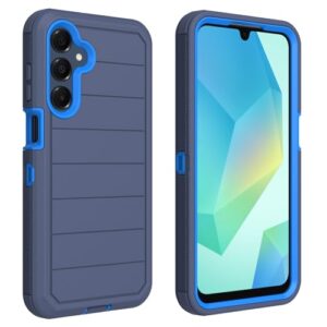 AZSXLG Capa protetora 3 em 1 para Samsung Galaxy A16 5G (azul, A16)