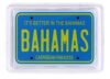 Bahamas placa de licença acrílico pequeno ímã de lembrança de colecionador de geladeira 6 cm x 4,4 cm