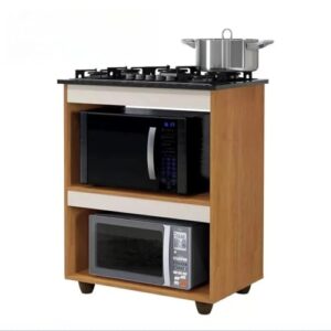 Balcão de Cozinha para 4 Bocas Nature/White