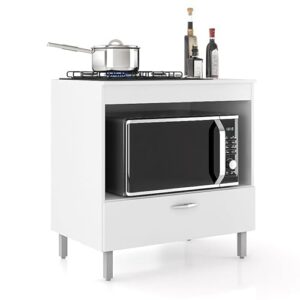 Balcão para Cooktop 4 Bocas com 1 Porta Compact (Branco)