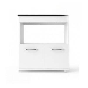 Balcão Para Cozinha 4 e 5 Bocas com 2 Portas Compacto - Armario Balcão Resistente (Branco 4 Bocas)