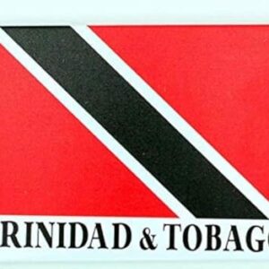 Bandeira de Trinidad e Tobago Ímã de lembrança de colecionador de geladeira do Caribe 6,3 cm x 9 cm
