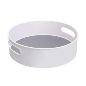 Bandeja Giratória Organizador Multiuso Plástica Tempero Maquiagem Frutas Molhos Geladeira