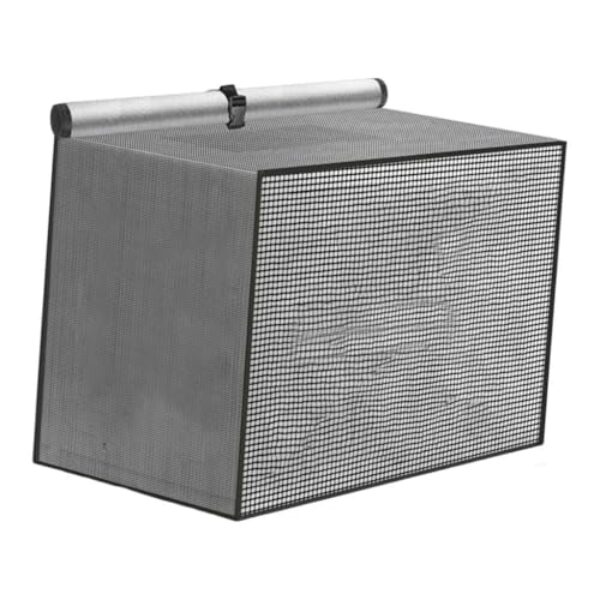 Baoblaze Capa para ar condicionado externo para unidades externas, malha respirável, proteção universal à prova d'água para quarto e verão, Preto