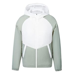 barenx Colete de resfriamento para ventilador, jaqueta de ar condicionado com 2 ventiladores para pesca de verão, ciclismo, caminhada e trabalho ao ar livre - Verde GG