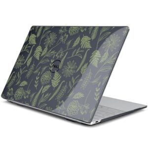 Batianda Capa para laptop Dell XPS 13 Copilot+ PC 34.0 cm Display 2025 2024 Número do modelo 9345/9350, capa rígida ultrafina e leve resistente a arranhões com proteção profissional, ramos de plantas
