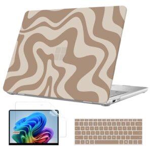 B BELK Capa para Microsoft Surface Laptop 13 polegadas Touchscreen Copilot+ PC 2025 Modelo: 2095, capa rígida de plástico + capa de teclado + protetor de tela para Microsoft Surface de 13 polegadas