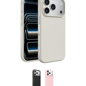 Belkin Capa para iPhone 17 Pro, protetora, compatível com MagSafe com revestimento tratado antiarranhões e anti-amarelamento, controle de câmera sensível ao toque - grau militar, design fino, à prova