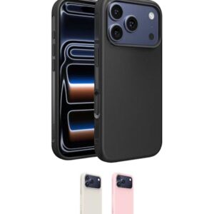 Belkin Capa protetora para iPhone 17 Pro Max, compatível com MagSafe com revestimento tratado antiarranhões e anti-amarelamento, controle de câmera sensível ao toque – grau militar, design fino, à