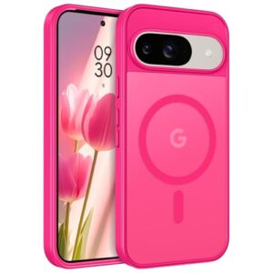 BENTOBEN Capa para Google Pixel 10 Pro [compatível com Magsafe] Capa magnética fosca translúcida para Pixel 10 Pro, fina, à prova de choque, feminina, masculina, capa protetora para celular Pixel10